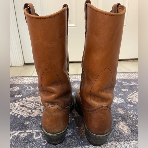 Men’s Mason Western Leather Work Boots Sz 8D - Picture 2 of 4